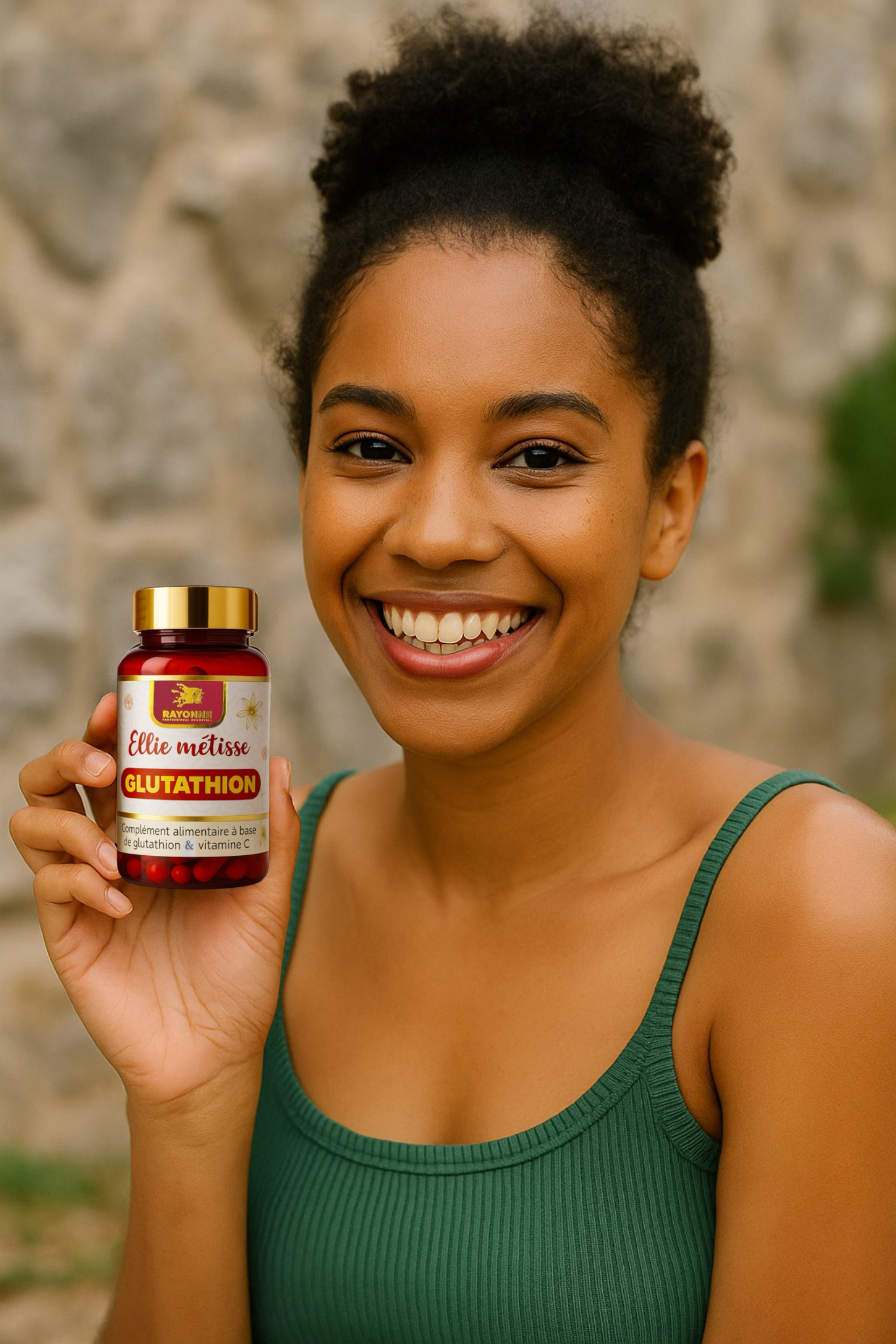 Glutathion Ellie Métisse & vitamine C– Éclat et Protection 21000mg