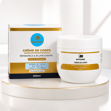 CRÈME DE CORPS RÉPARATRICE,ÉCLAIRCISSANTE & NOURISSANTE
