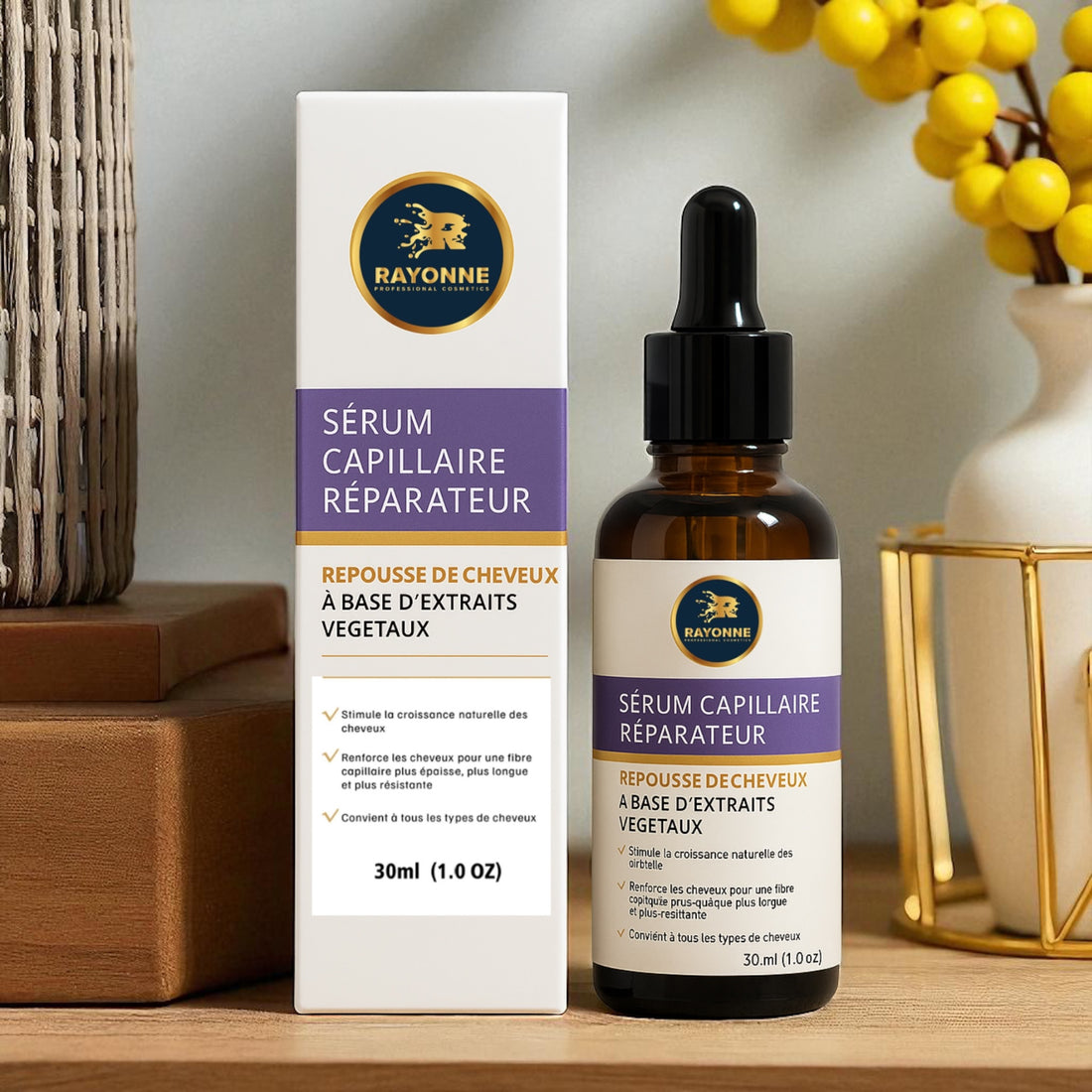 REGROWTH SERUM for damaged and brittle hair - Purely natural active ingredients