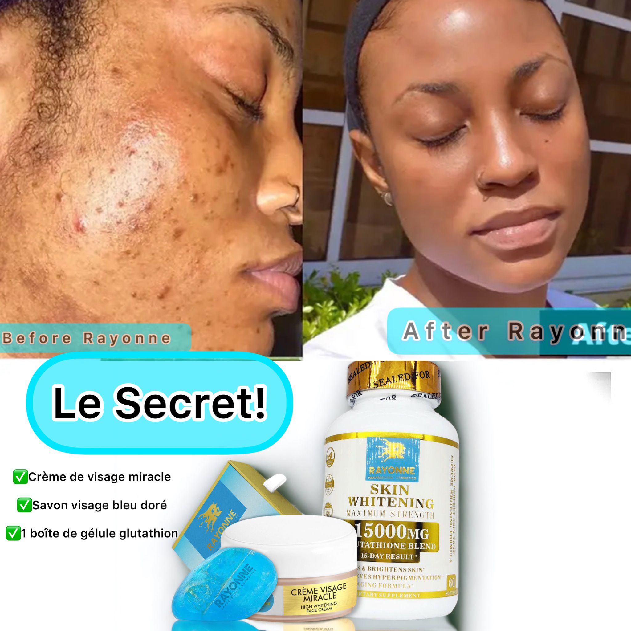 Pack Visage Clair , rajeuni et traité