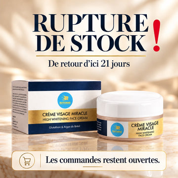Crème Visage miracle Éclaircissante au Glutathion - Rayonne Queen Classic
