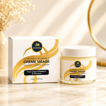 Crème Visage Curcuma & Vitamine C- Hydratation et Éclat du teint
