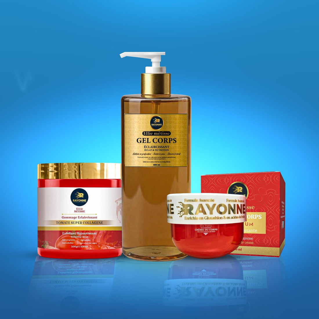 PACK ECLAT CORPS 036 Ellie Metisse— Routine Éclaircissante exfoliante