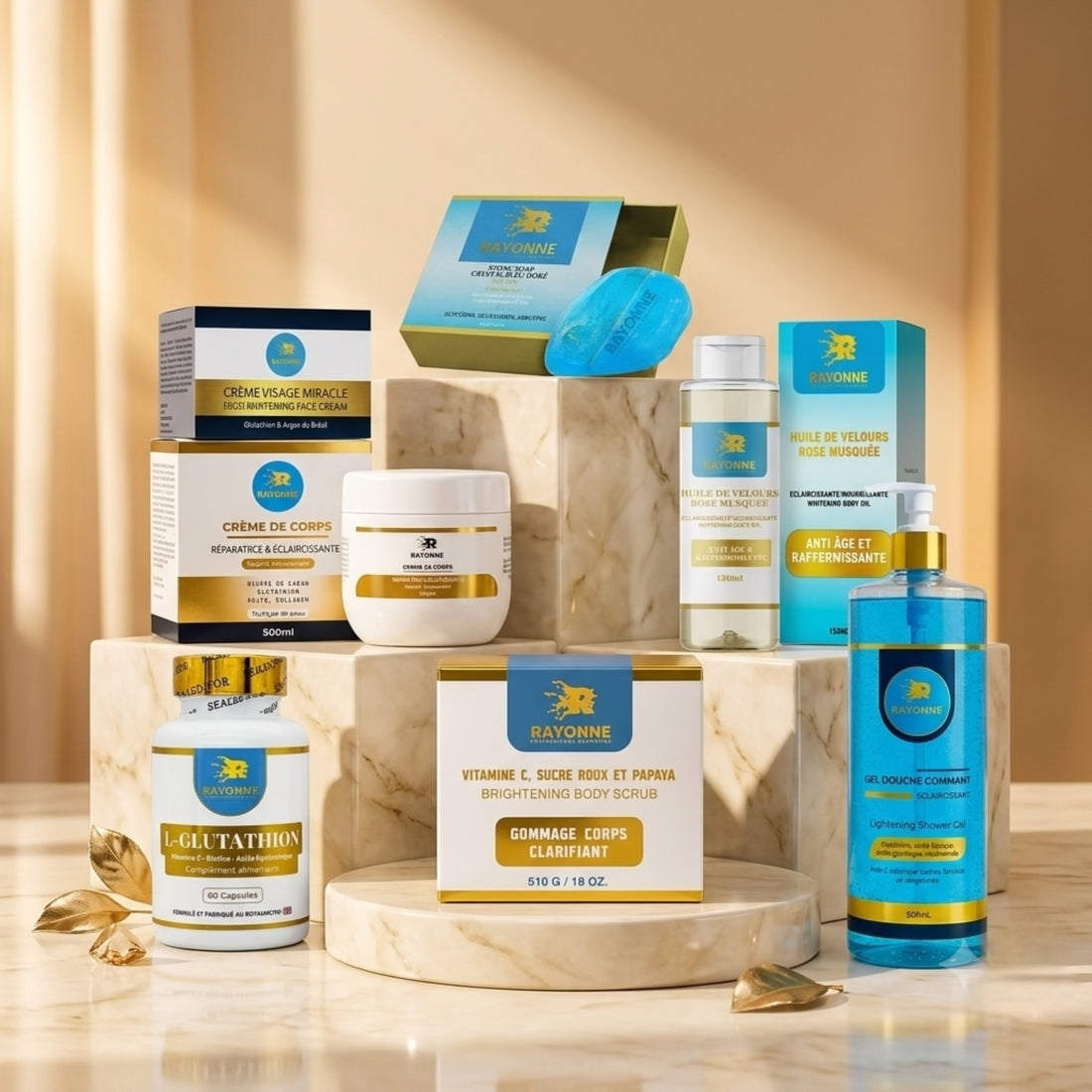 GAMME QUEEN CLASSIC COMPLÈTE SUPREME – Réparatrice & Unifiante Visage et Corps (7 Produits)