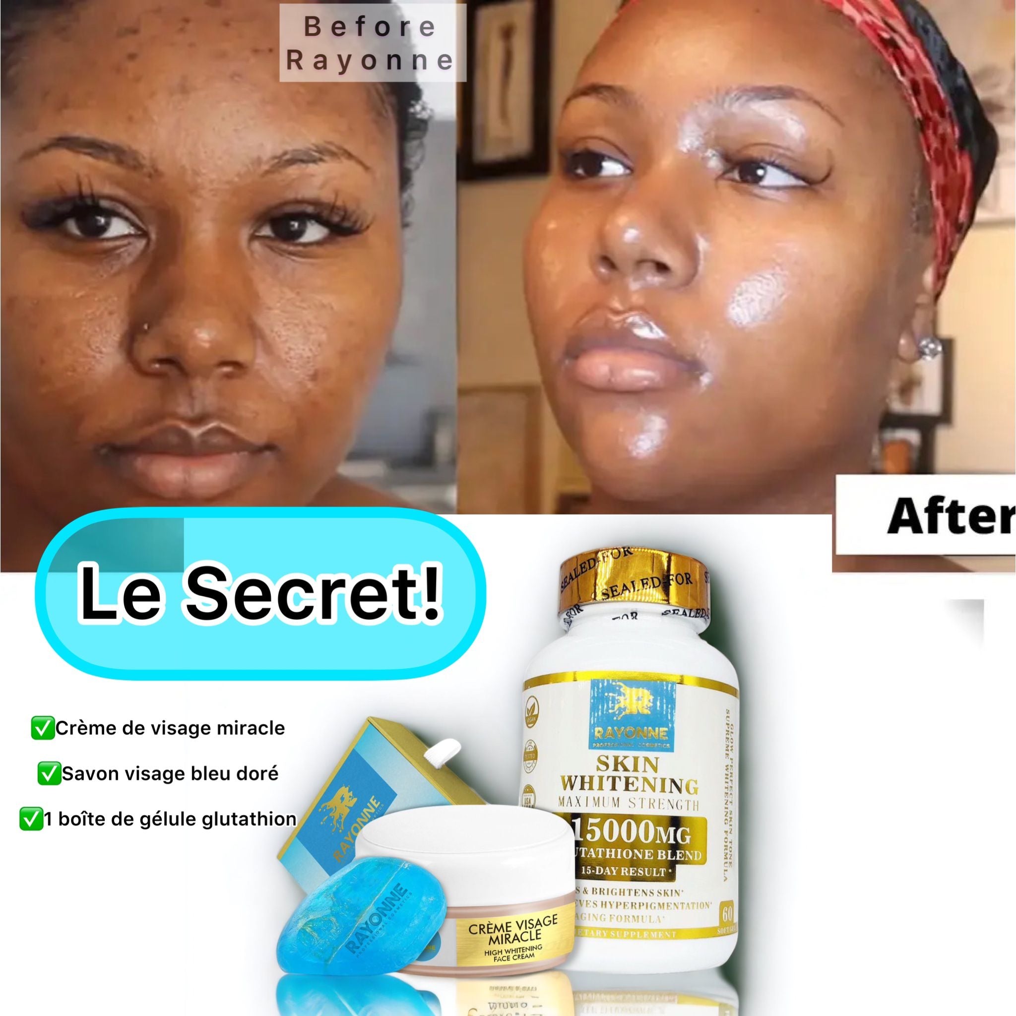 Pack Visage Clair , rajeuni et traité