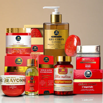 GAMME COMPLÈTE SUPREME Ellie Metiss — Éclaircissante Corps & Visage + Glutathion