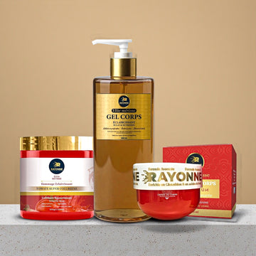 PACK ECLAT CORPS 036 Ellie Metisse— Routine Éclaircissante exfoliante