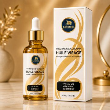 Huile Visage Vitamine C et Curcuma - Eclat et Nutrition Intense