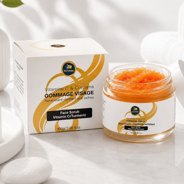 Gommage Visage Vitamine C & Curcuma - Exfoliation Douce & Éclat du Teint