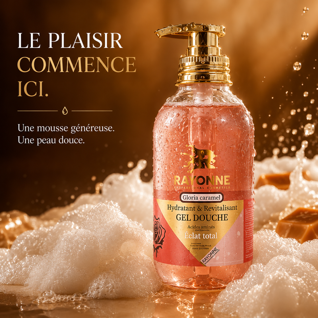 Gel Douche Hydratant & Revitalisant Gloria Caramel