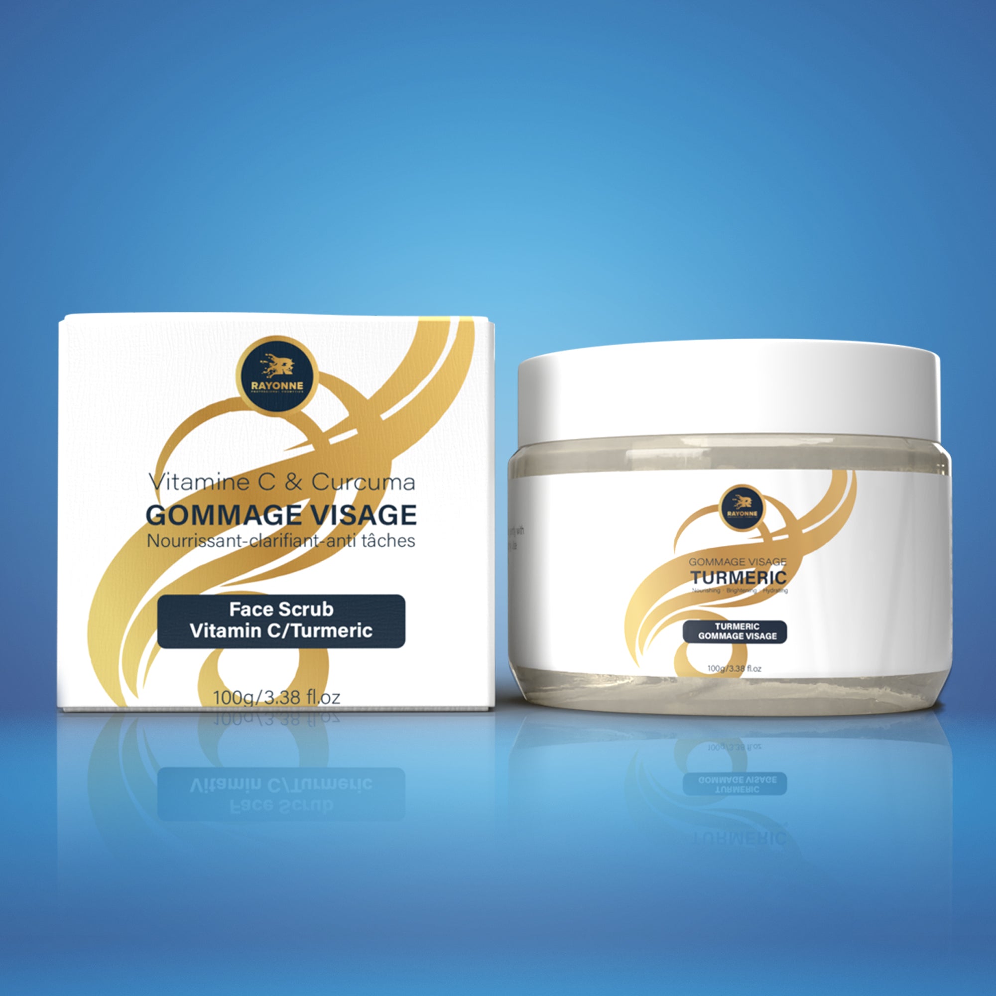 Gommage Visage Vitamine C & Curcuma - Exfoliation Douce & Éclat du Teint