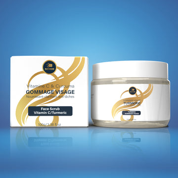 Gommage Visage Vitamine C & Curcuma - Exfoliation Douce & Éclat du Teint
