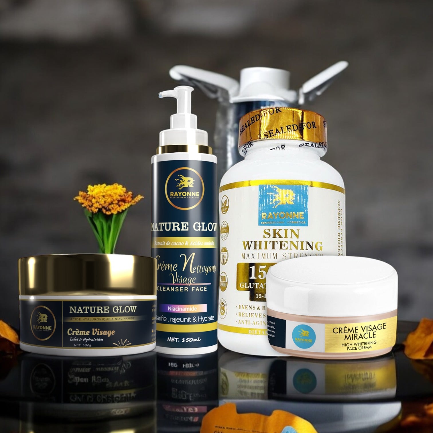 Kit Visage complet Lumineux et Sain - Pour un Teint Éclatant et Rayonnant