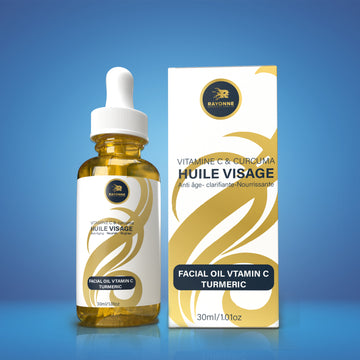 Huile Visage Vitamine C et Curcuma - Eclat et Nutrition Intense