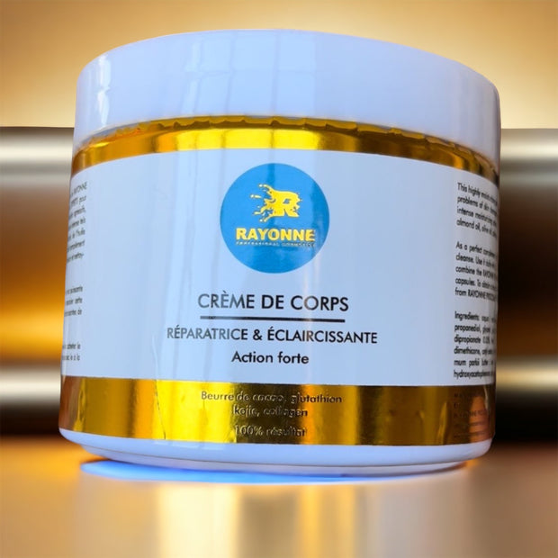 CRÈME DE CORPS RÉPARATRICE,ÉCLAIRCISSANTE & NOURISSANTE