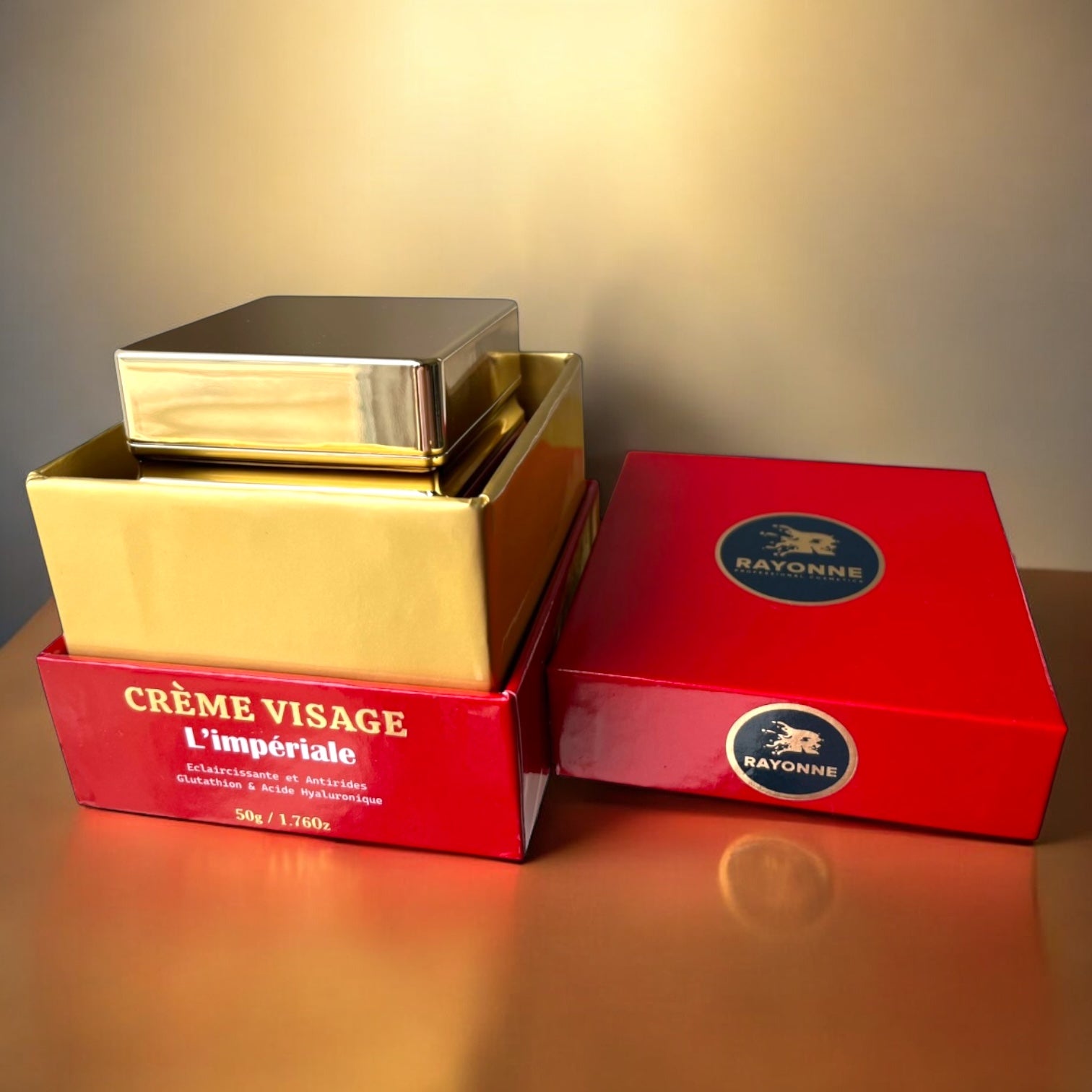 CRÈME VISAGE ELLIE MÉTISSE L’IMPÉRIALE:  Éclaircissante et Antirides Glutathion & Acide Hyaluronic