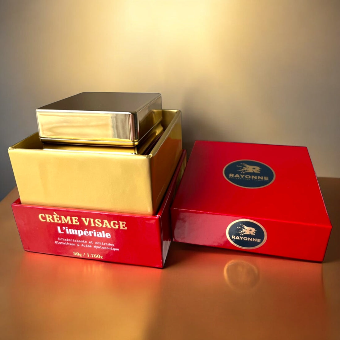 CRÈME VISAGE ELLIE MÉTISSE L’IMPÉRIALE:  Éclaircissante et Antirides Glutathion & Acide Hyaluronic