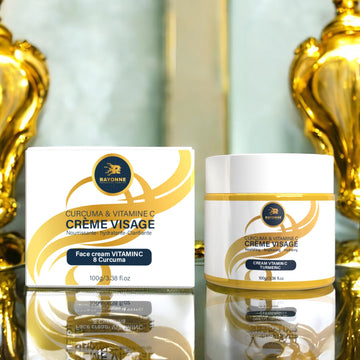 Crème Visage Curcuma & Vitamine C- Hydratation et Éclat du teint
