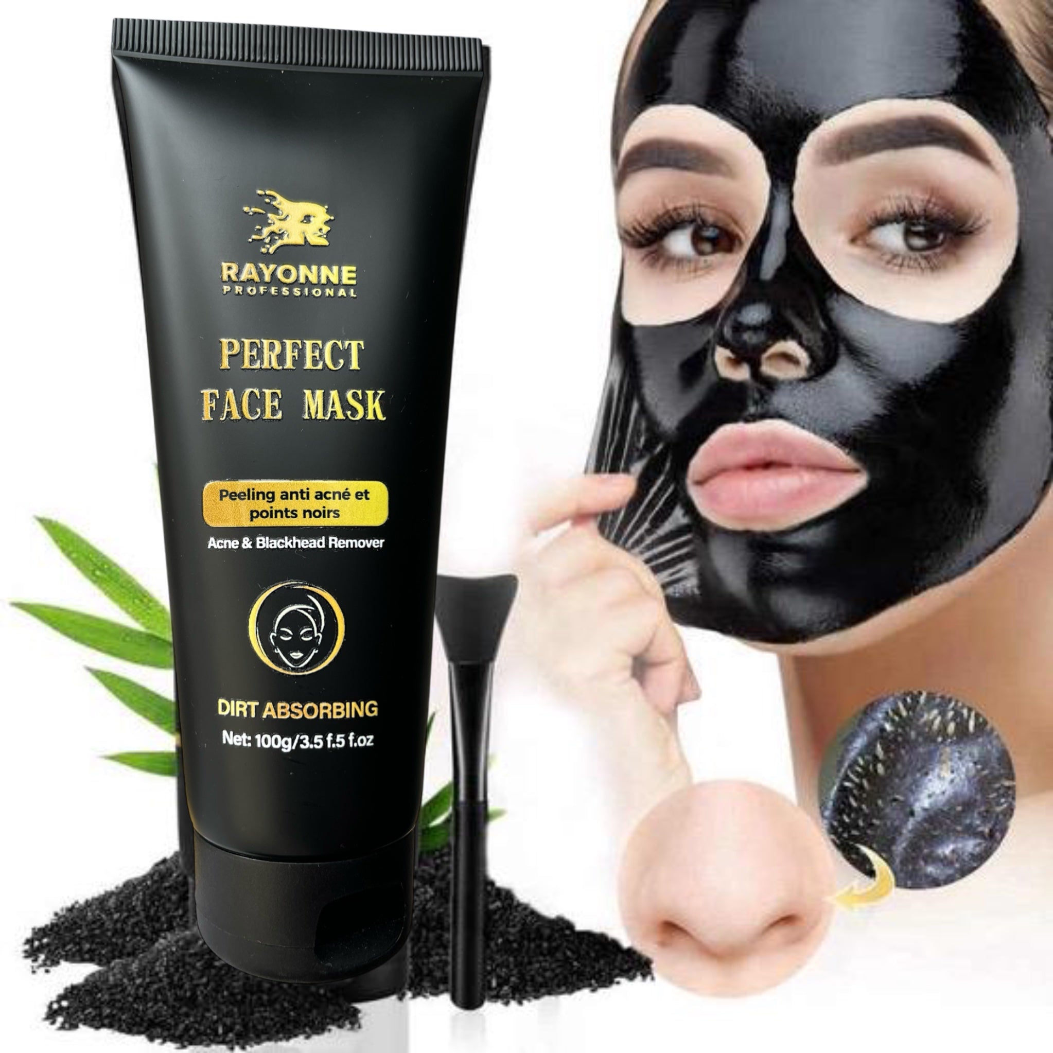 Masque Noir au Charbon Purifiant - Anti-Points Noirs | Rayonne